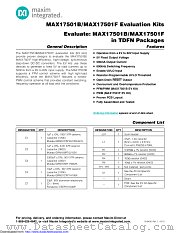 MAX17501BTEVKIT# datasheet pdf MAXIM - Dallas Semiconductor