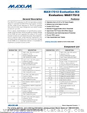 MAX17512EVKIT# datasheet pdf MAXIM - Dallas Semiconductor