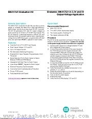 MAX17521EVKIT datasheet pdf MAXIM - Dallas Semiconductor