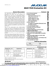 MAX17535EVKIT+ datasheet pdf MAXIM - Dallas Semiconductor