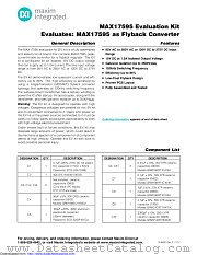 MAX17595EVKIT# datasheet pdf MAXIM - Dallas Semiconductor