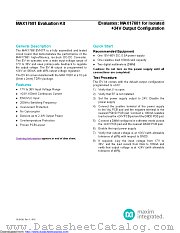 MAX17681EVKITF# datasheet pdf MAXIM - Dallas Semiconductor