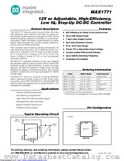 MAX1771EPA+ datasheet pdf MAXIM - Dallas Semiconductor