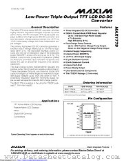 MAX1779EUE+ datasheet pdf MAXIM - Dallas Semiconductor