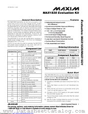 MAX1830EVKIT+ datasheet pdf MAXIM - Dallas Semiconductor