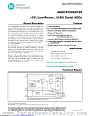 MAX187BEWE+T datasheet pdf MAXIM - Dallas Semiconductor