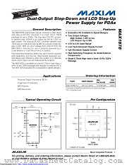 MAX1878ETC+ datasheet pdf MAXIM - Dallas Semiconductor