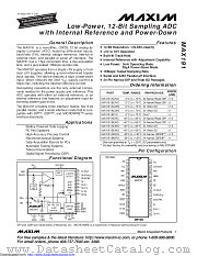 MAX191BEWG+T datasheet pdf MAXIM - Dallas Semiconductor