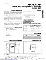 MAX1935ETA15+ datasheet pdf MAXIM - Dallas Semiconductor