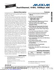 MAX19516ETM+ datasheet pdf MAXIM - Dallas Semiconductor