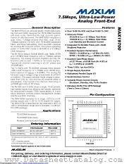 MAX19700 datasheet pdf MAXIM - Dallas Semiconductor