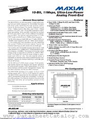 MAX19708 datasheet pdf MAXIM - Dallas Semiconductor