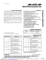 MAX1978EVKIT+ datasheet pdf MAXIM - Dallas Semiconductor