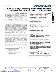 MAX19993 datasheet pdf MAXIM - Dallas Semiconductor