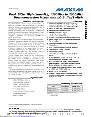 MAX19994AETX+ datasheet pdf MAXIM - Dallas Semiconductor