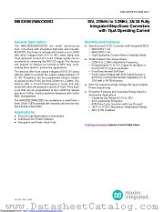 MAX20003ATPB/V+C2 datasheet pdf MAXIM - Dallas Semiconductor