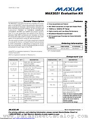 MAX2021EVKIT datasheet pdf MAXIM - Dallas Semiconductor
