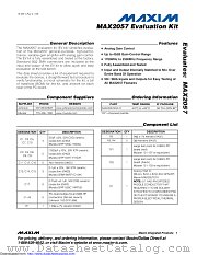 MAX2057EVKIT datasheet pdf MAXIM - Dallas Semiconductor
