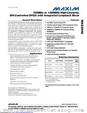 MAX2058ETL datasheet pdf MAXIM - Dallas Semiconductor