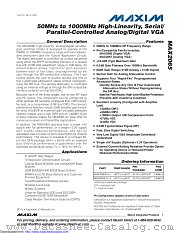 MAX2065 datasheet pdf MAXIM - Dallas Semiconductor