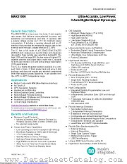 MAX21000+ datasheet pdf MAXIM - Dallas Semiconductor
