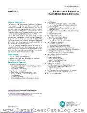 MAX21001EVBRD# datasheet pdf MAXIM - Dallas Semiconductor