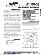 MAX2120CTI+ datasheet pdf MAXIM - Dallas Semiconductor