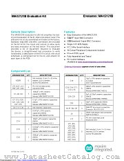MAX2121BEVKIT datasheet pdf MAXIM - Dallas Semiconductor