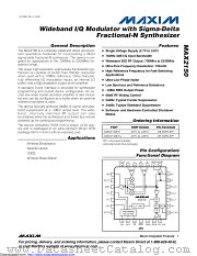 MAX2150ETI+ datasheet pdf MAXIM - Dallas Semiconductor
