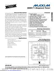 MAX2163ETI/V+ datasheet pdf MAXIM - Dallas Semiconductor