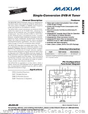 MAX2165ETI+ datasheet pdf MAXIM - Dallas Semiconductor