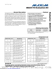 MAX2170ETL/V+ datasheet pdf MAXIM - Dallas Semiconductor