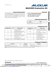 MAX2209EVKIT datasheet pdf MAXIM - Dallas Semiconductor