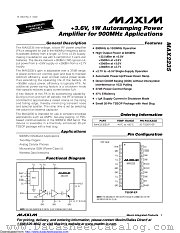 MAX2235EUP-T datasheet pdf MAXIM - Dallas Semiconductor