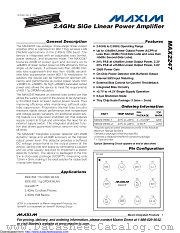 MAX2247EBC+TW datasheet pdf MAXIM - Dallas Semiconductor