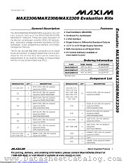 MAX2309EVKIT# datasheet pdf MAXIM - Dallas Semiconductor