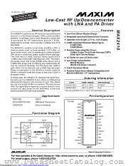 MAX2410EEI+ datasheet pdf MAXIM - Dallas Semiconductor