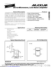 MAX2611EUS+ datasheet pdf MAXIM - Dallas Semiconductor