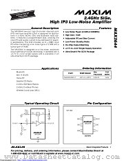 MAX2644EXT+ datasheet pdf MAXIM - Dallas Semiconductor
