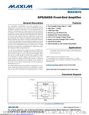 MAX2670GTB+ datasheet pdf MAXIM - Dallas Semiconductor
