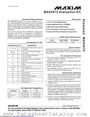 MAX2673EVKIT+ datasheet pdf MAXIM - Dallas Semiconductor