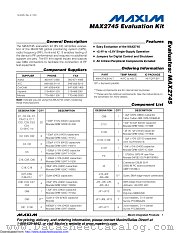 MAX2745EVKIT datasheet pdf MAXIM - Dallas Semiconductor
