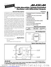 MAX2753EUA+ datasheet pdf MAXIM - Dallas Semiconductor