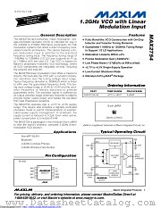 MAX2754EUA+ datasheet pdf MAXIM - Dallas Semiconductor
