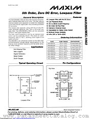MXL1062CN8+ datasheet pdf MAXIM - Dallas Semiconductor