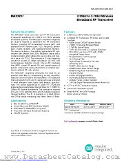 MAX2837ETM+ datasheet pdf MAXIM - Dallas Semiconductor