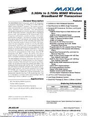 MAX2839AS datasheet pdf MAXIM - Dallas Semiconductor