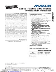 MAX2842ETN+ datasheet pdf MAXIM - Dallas Semiconductor