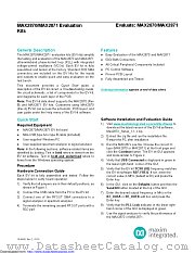 MAX2871EVKIT datasheet pdf MAXIM - Dallas Semiconductor