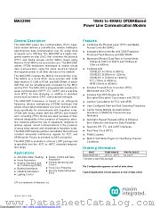 MAX2990ECB+T datasheet pdf MAXIM - Dallas Semiconductor